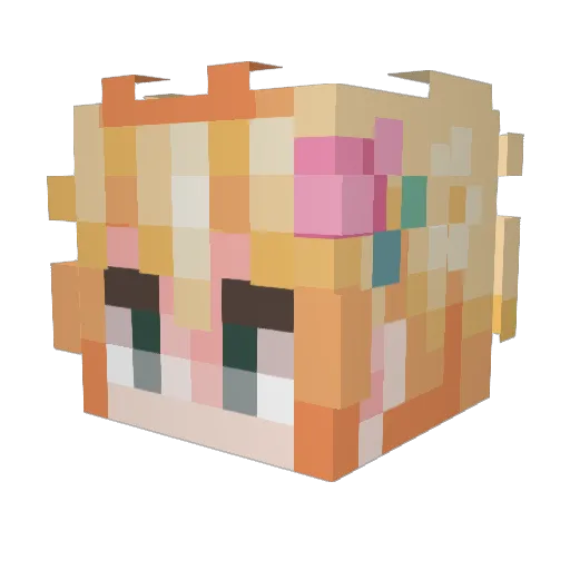 dilucfk3r Minecraft avatar head, 3D render