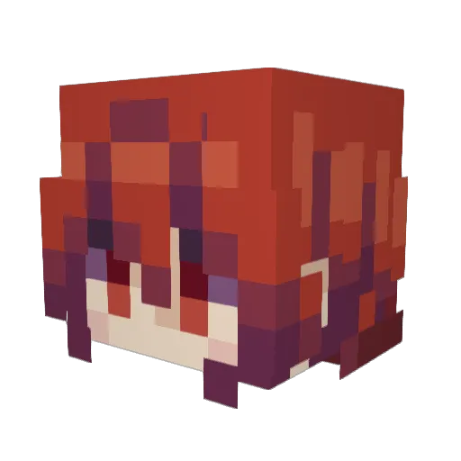 dilucragnvindr Minecraft avatar head, 3D render