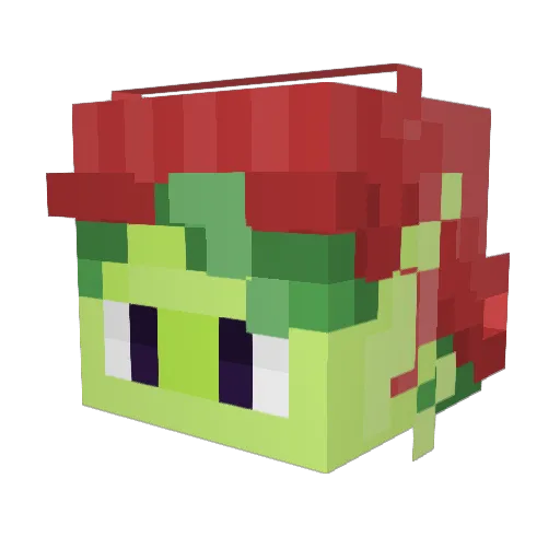 dimLeyd Minecraft avatar head, 3D render