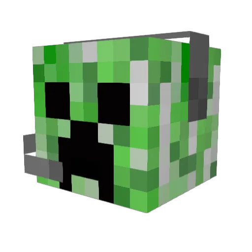 dimalava Minecraft avatar head, 3D render