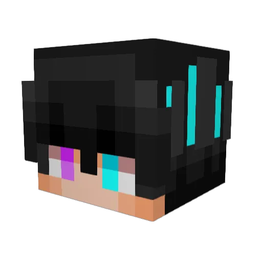 dimannn18 Minecraft avatar head, 3D render