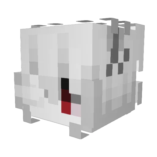 dimansk Minecraft avatar head, 3D render