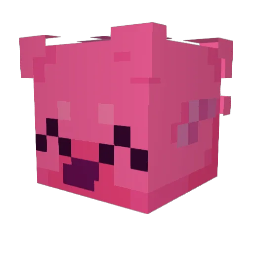 dimaxxing Minecraft avatar head, 3D render