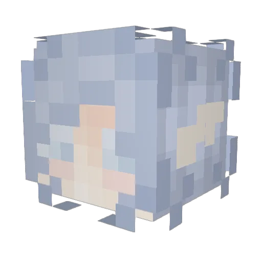 dimbliberri Minecraft avatar head, 3D render