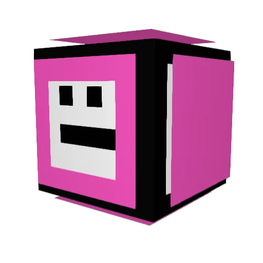 dimetiltriptamin Minecraft avatar head, 3D render