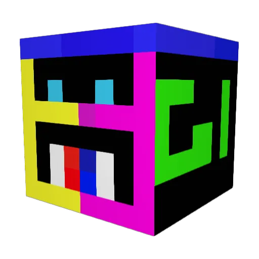 dimexios Minecraft avatar head, 3D render