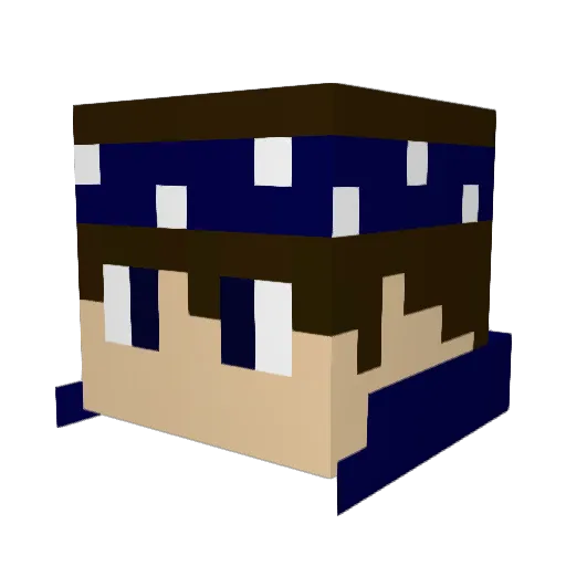 dimikingEis007 Minecraft avatar head, 3D render