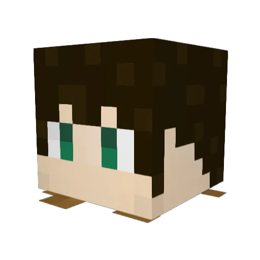 dimilaxx Minecraft avatar head, 3D render