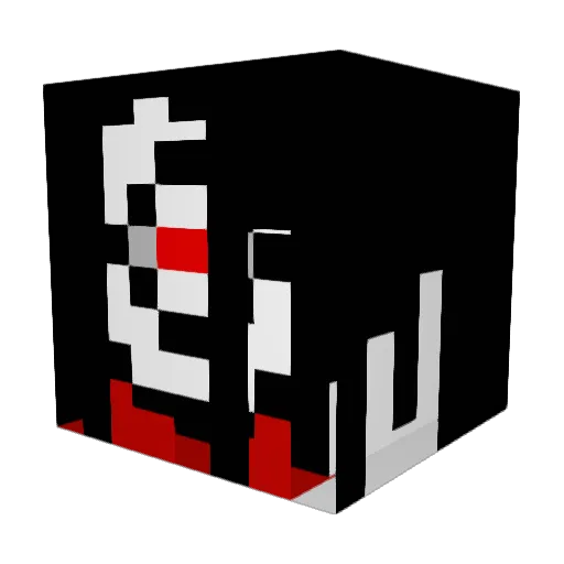 dimling Minecraft avatar head, 3D render