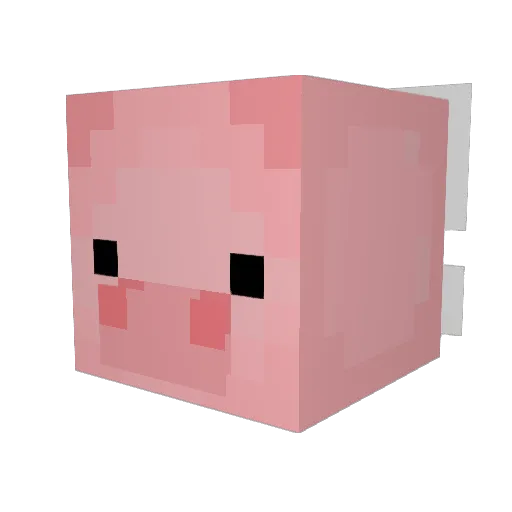 dimmermushroom Minecraft avatar head, 3D render