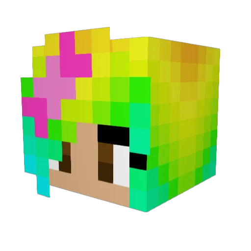 dimon4iktop4ik Minecraft avatar head, 3D render