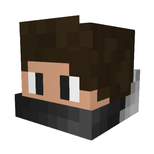 dimonchik341 Minecraft avatar head, 3D render