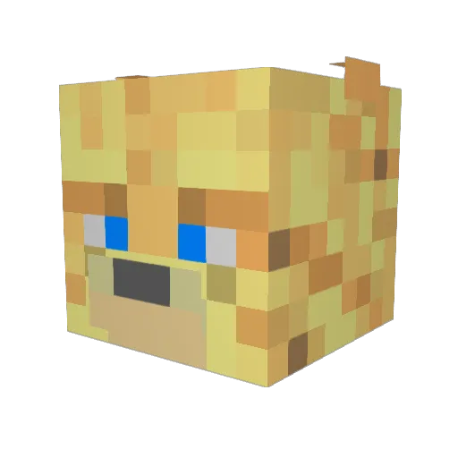 dimond360_ Minecraft avatar head, 3D render