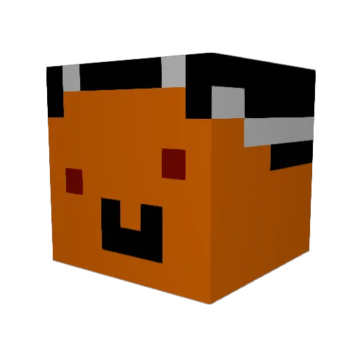 dimond64 Minecraft avatar head, 3D render