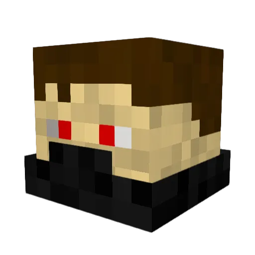 dimond_man132 Minecraft avatar head, 3D render