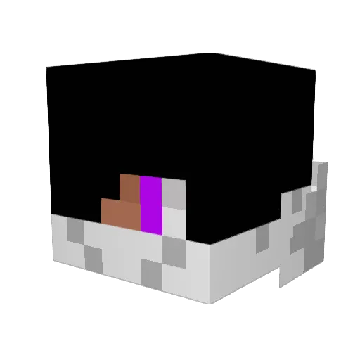 dimondpizza Minecraft avatar head, 3D render