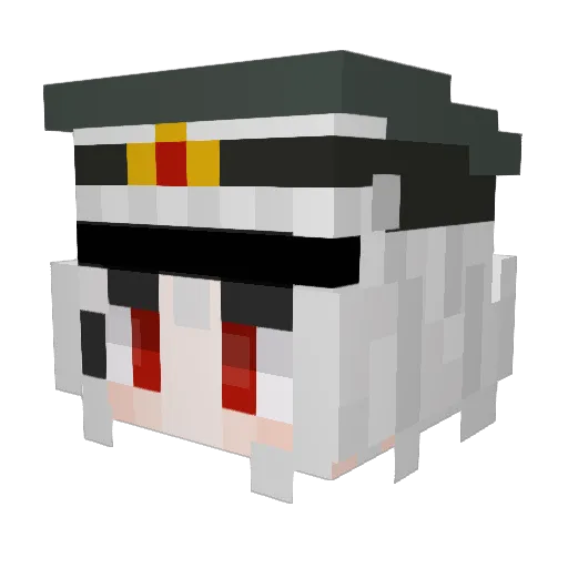 dimples3 Minecraft avatar head, 3D render