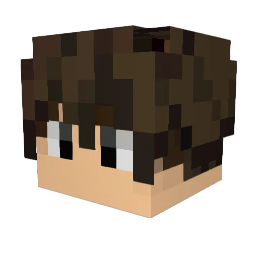 dimsound Minecraft avatar head, 3D render