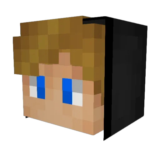 dimsvm Minecraft avatar head, 3D render