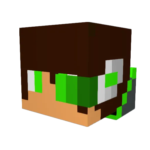 dinamike218 Minecraft avatar head, 3D render