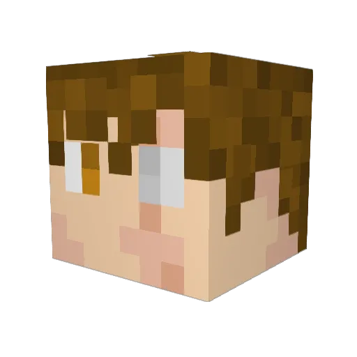dindoraptor Minecraft avatar head, 3D render