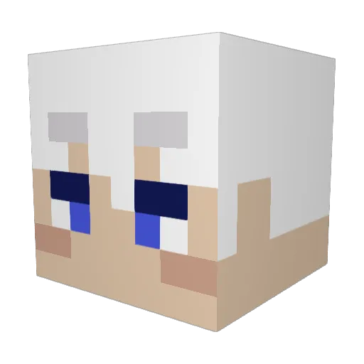 dinerodave Minecraft avatar head, 3D render