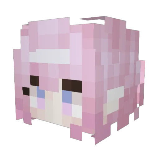 ding____ding Minecraft avatar head, 3D render