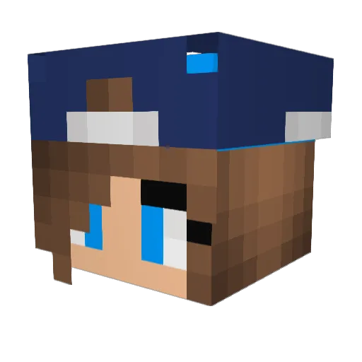 dingaan123 Minecraft avatar head, 3D render
