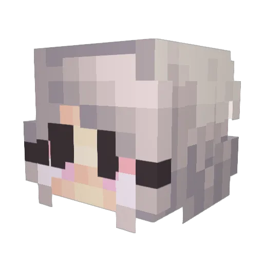 dingdang2 Minecraft avatar head, 3D render