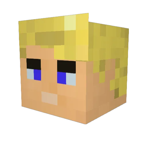 dingenenzo Minecraft avatar head, 3D render
