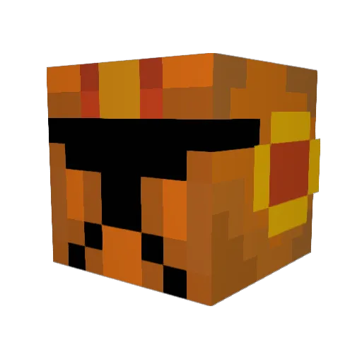dinger2 Minecraft avatar head, 3D render