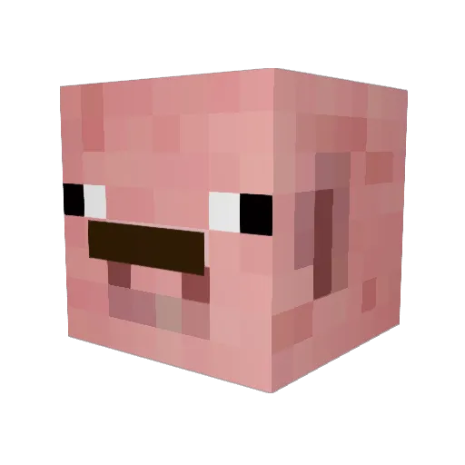 dinglefish14 Minecraft avatar head, 3D render