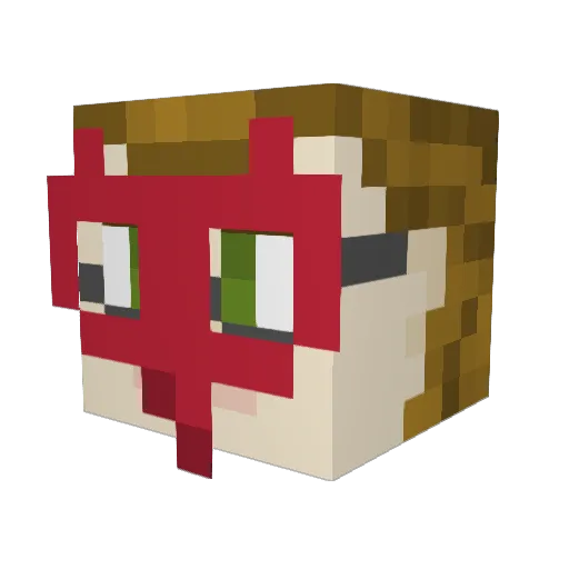 dinguschild2000 Minecraft avatar head, 3D render