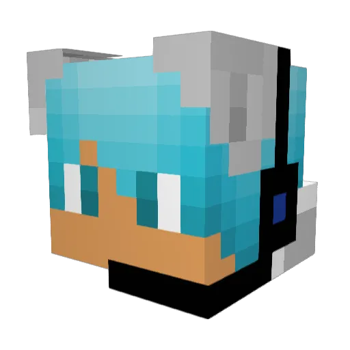 dinhphucuy Minecraft avatar head, 3D render