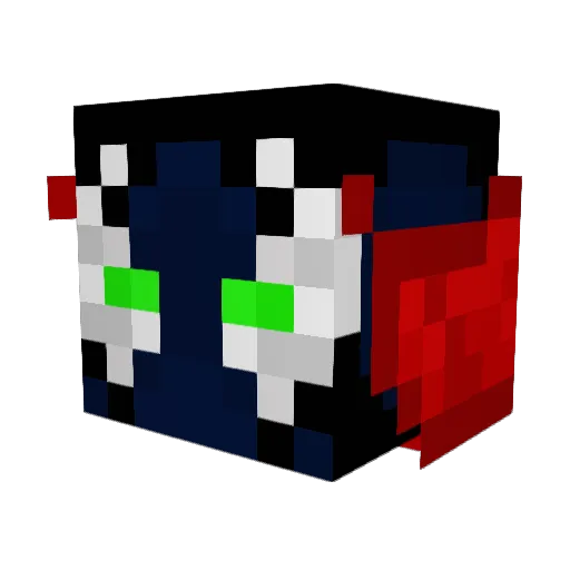 dinkbuttfour Minecraft avatar head, 3D render