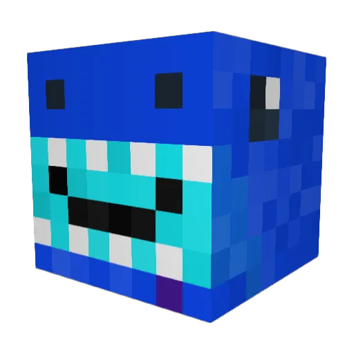 dino10sniper Minecraft avatar head, 3D render