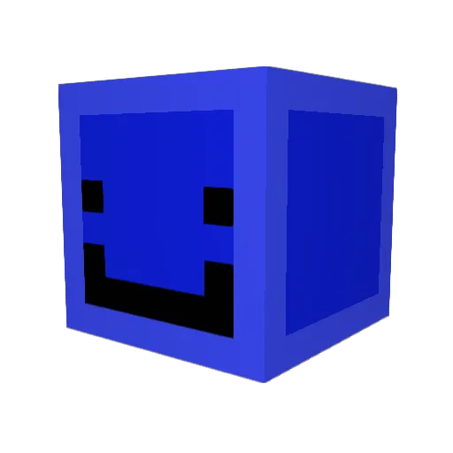 dino1607 Minecraft avatar head, 3D render