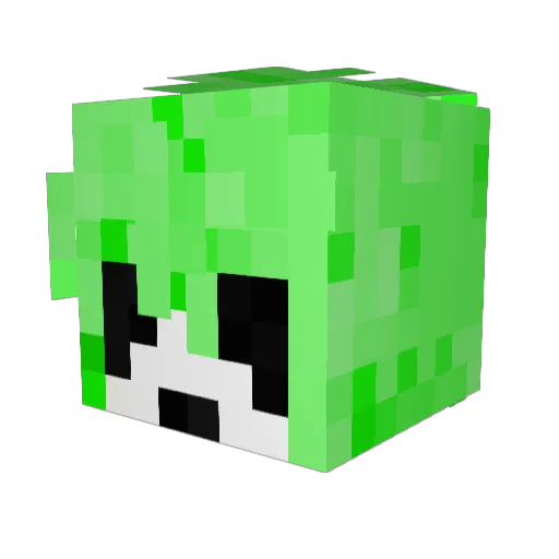 dino19735 Minecraft avatar head, 3D render