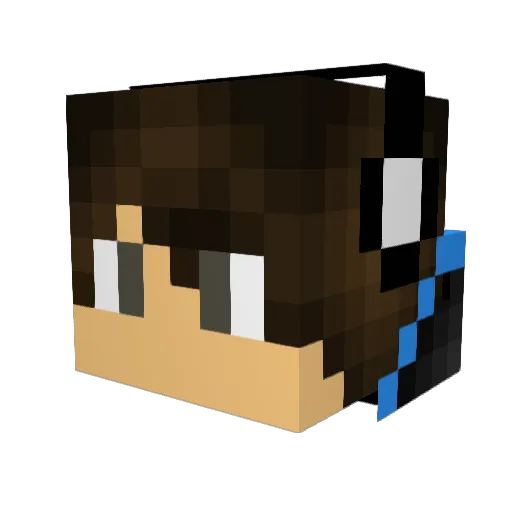 dino4lyfe Minecraft avatar head, 3D render