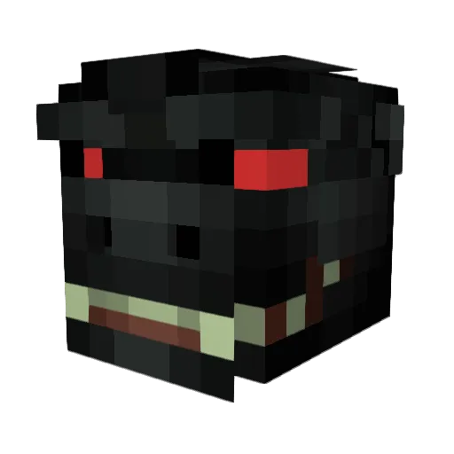 dino_ati Minecraft avatar head, 3D render