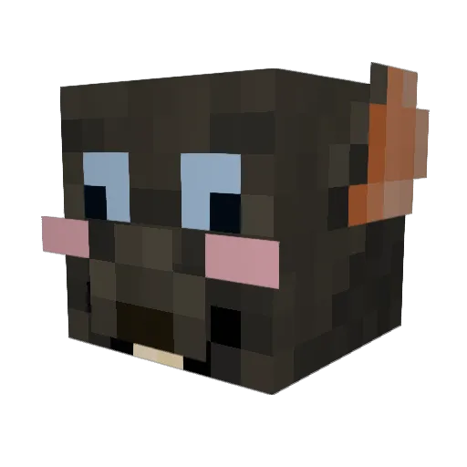 dinoah Minecraft avatar head, 3D render
