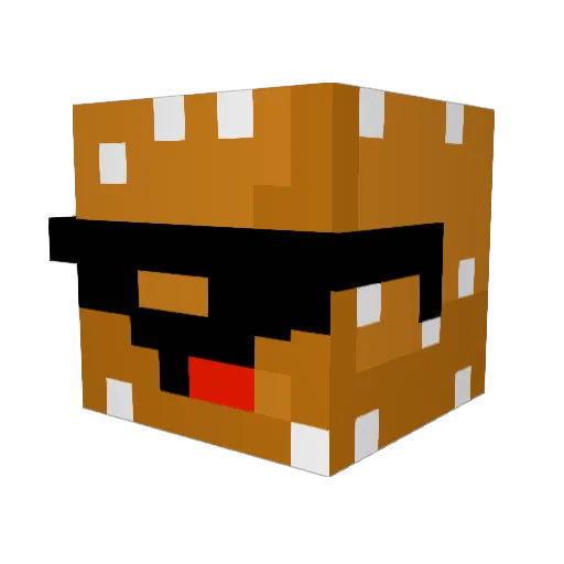 dinodino2014 Minecraft avatar head, 3D render