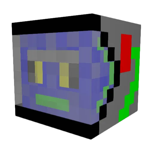 dinoduderocket Minecraft avatar head, 3D render