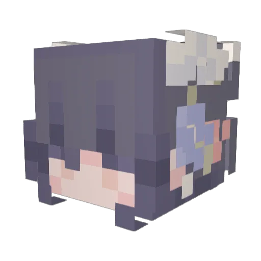 dinoferre Minecraft avatar head, 3D render