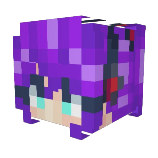 dinofiesta Minecraft avatar head, 3D render