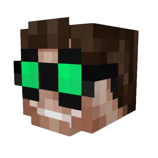 dinoguy2002 Minecraft avatar head, 3D render