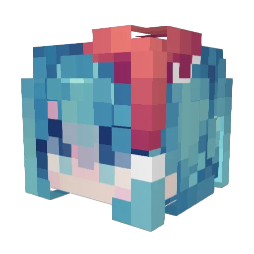 dinoli007 Minecraft avatar head, 3D render