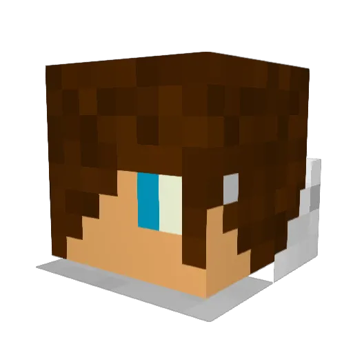 dinomite721 Minecraft avatar head, 3D render