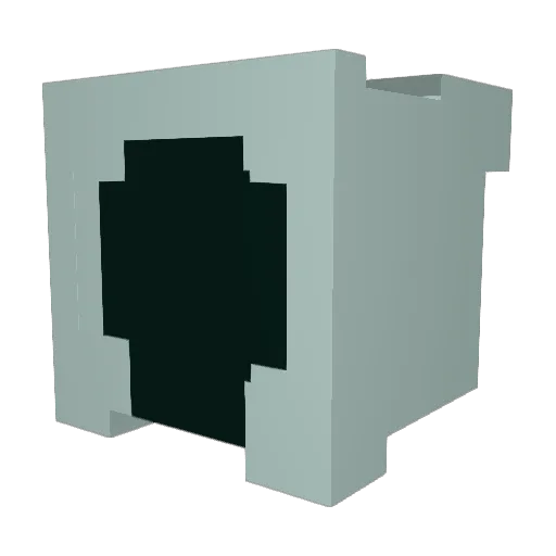 dinomotor Minecraft avatar head, 3D render