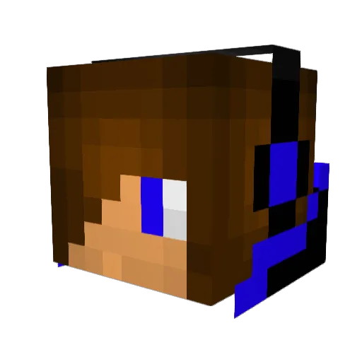 dinonc12 Minecraft avatar head, 3D render